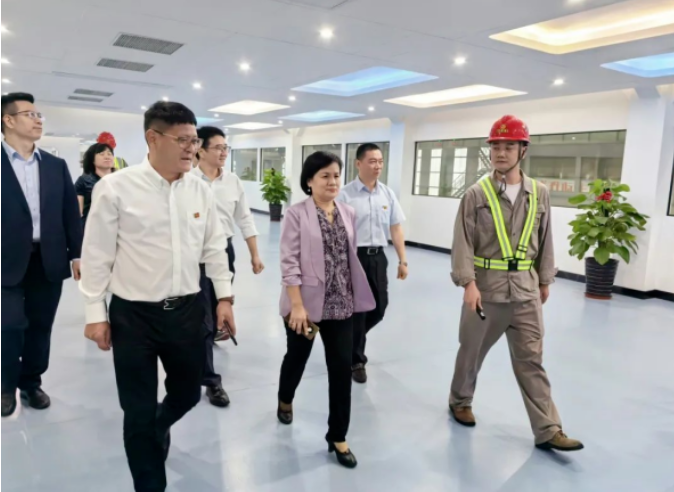 陈洁英到盛隆公司开展事情调研